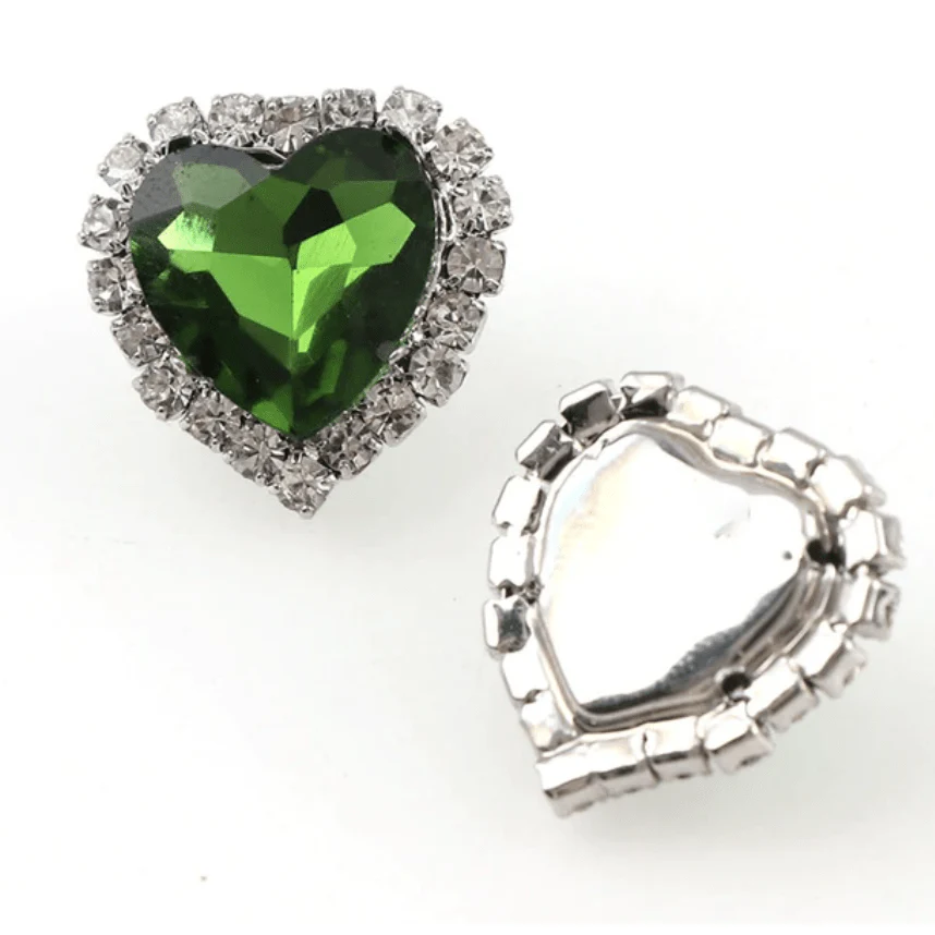 JNBS Heart-shaped Flatback Rhinestone (Bag of 10pcs) - Image 7
