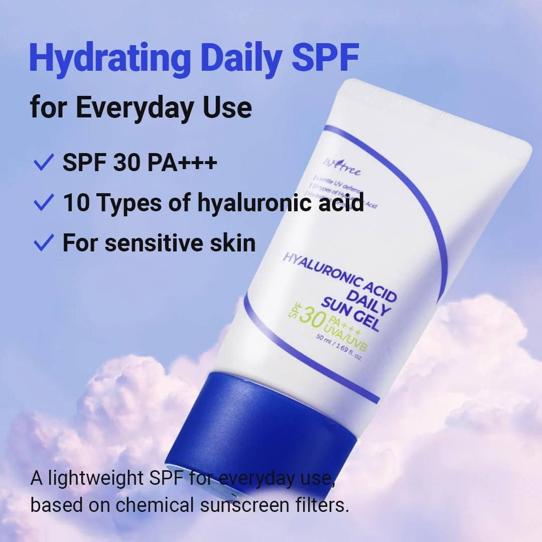 ISNTREE Hyaluronic Acid Daily Sun Gel 50ml - Image 3