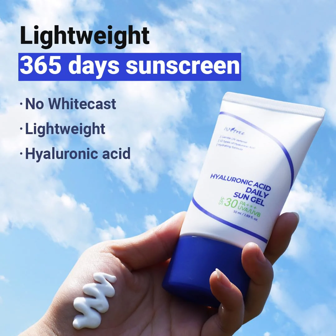 ISNTREE Hyaluronic Acid Daily Sun Gel 50ml - Image 4