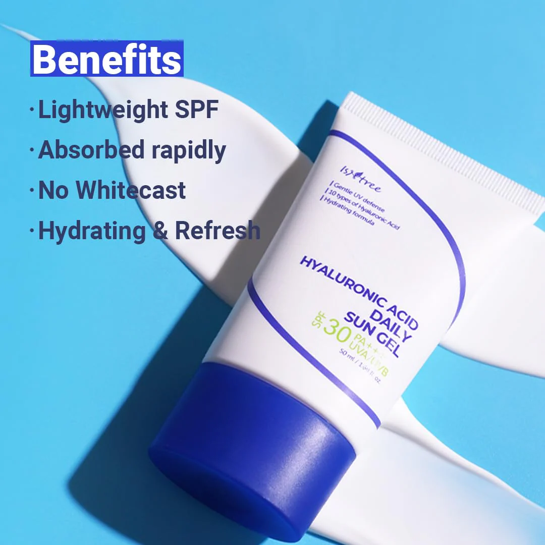 ISNTREE Hyaluronic Acid Daily Sun Gel 50ml - Image 5