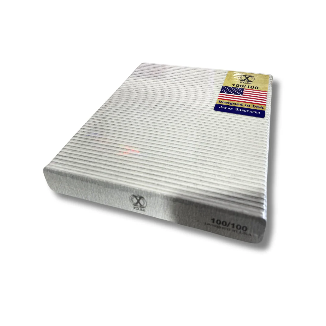 Japan Sandpaper Nail X File Jumbo Square Zebra (100/100) - Image 2