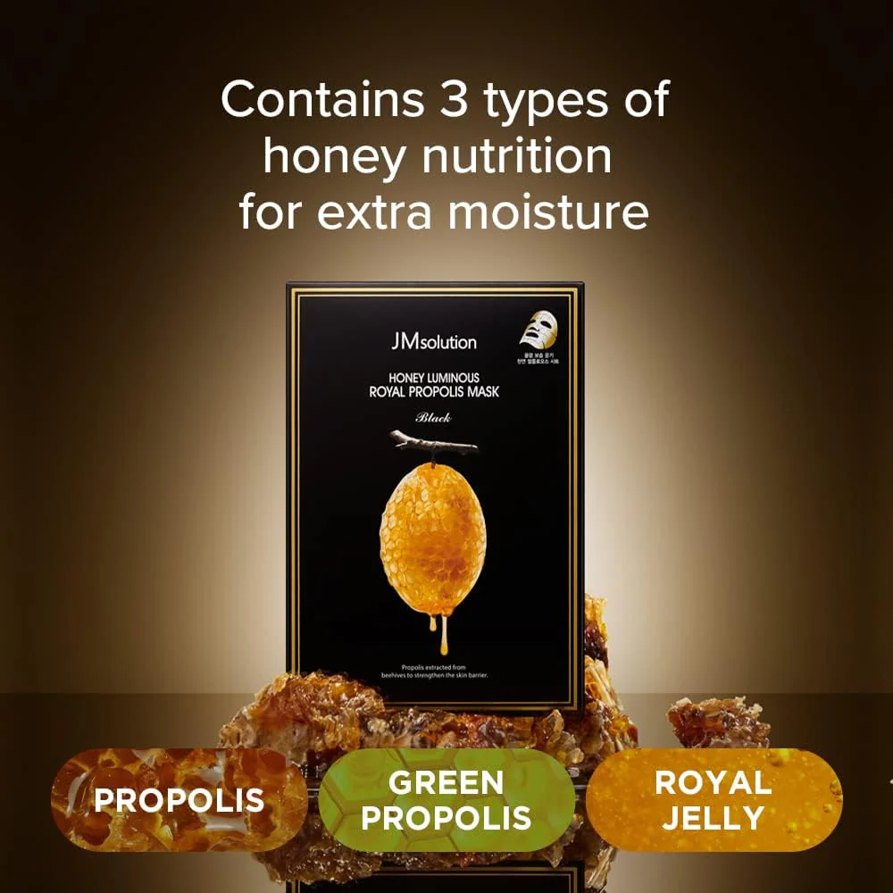 JM Solution Honey Luminous Royal Propolis Mask - Image 4
