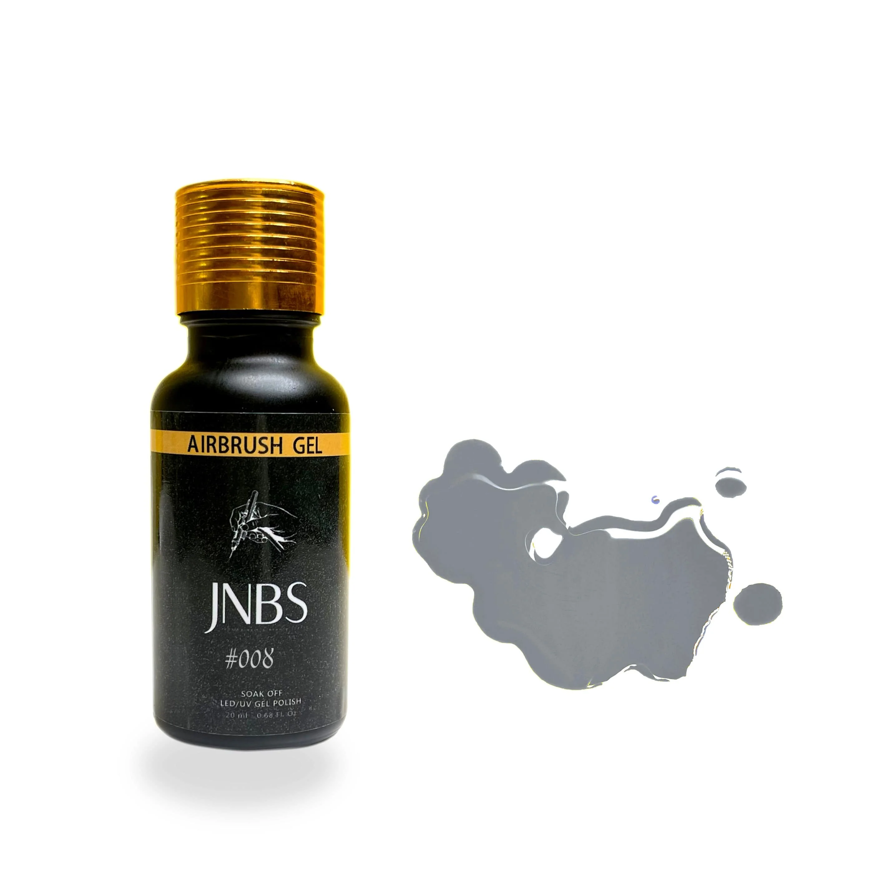 JNBS Airbrush Gel Color Solid 20mL 008 Clay Grey