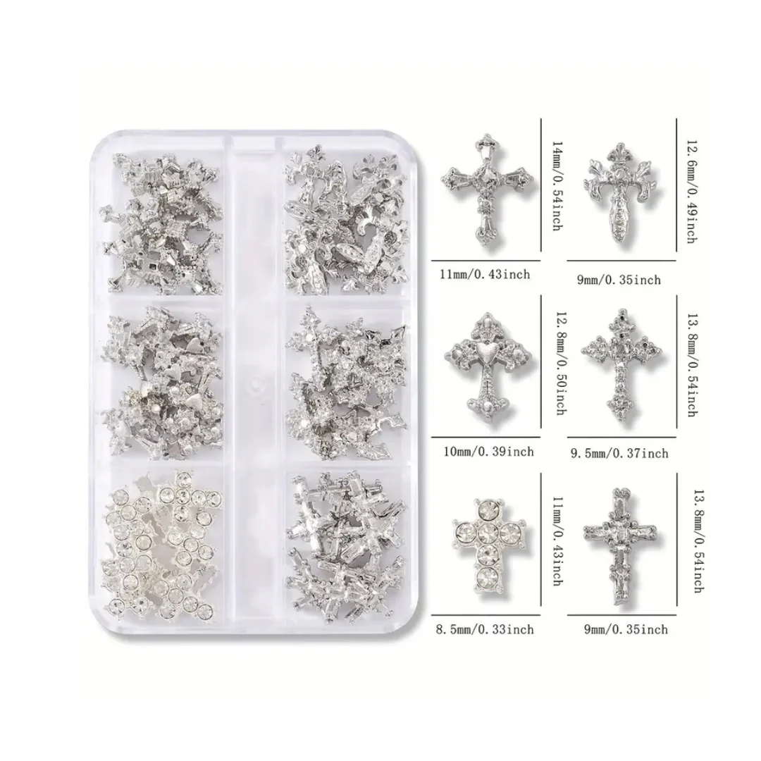 JNBS Cross Nail Charm (Set of 6) - Image 2