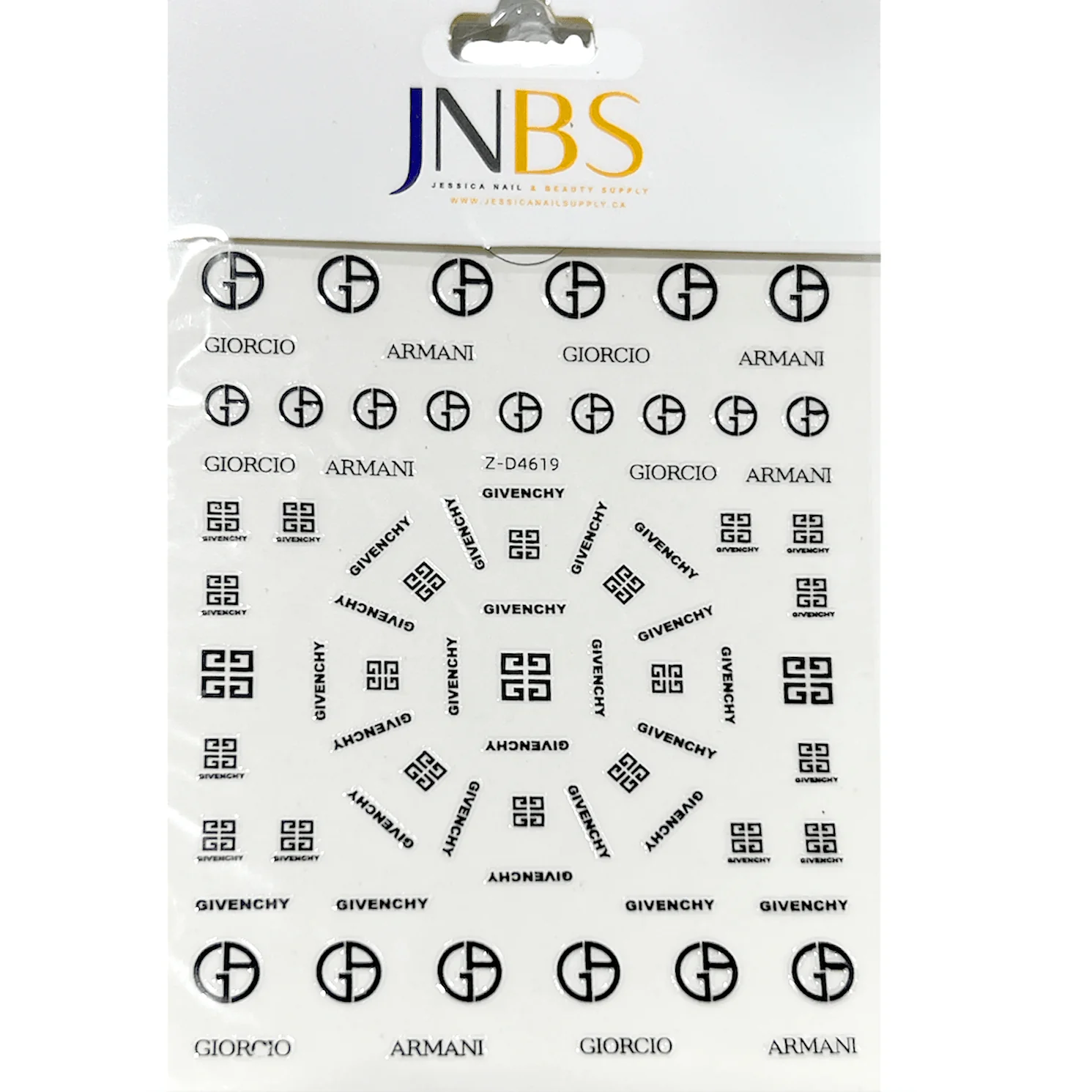JNBS Designer Nail Sticker Transparent Clear (Choose your style 2) - Image 4