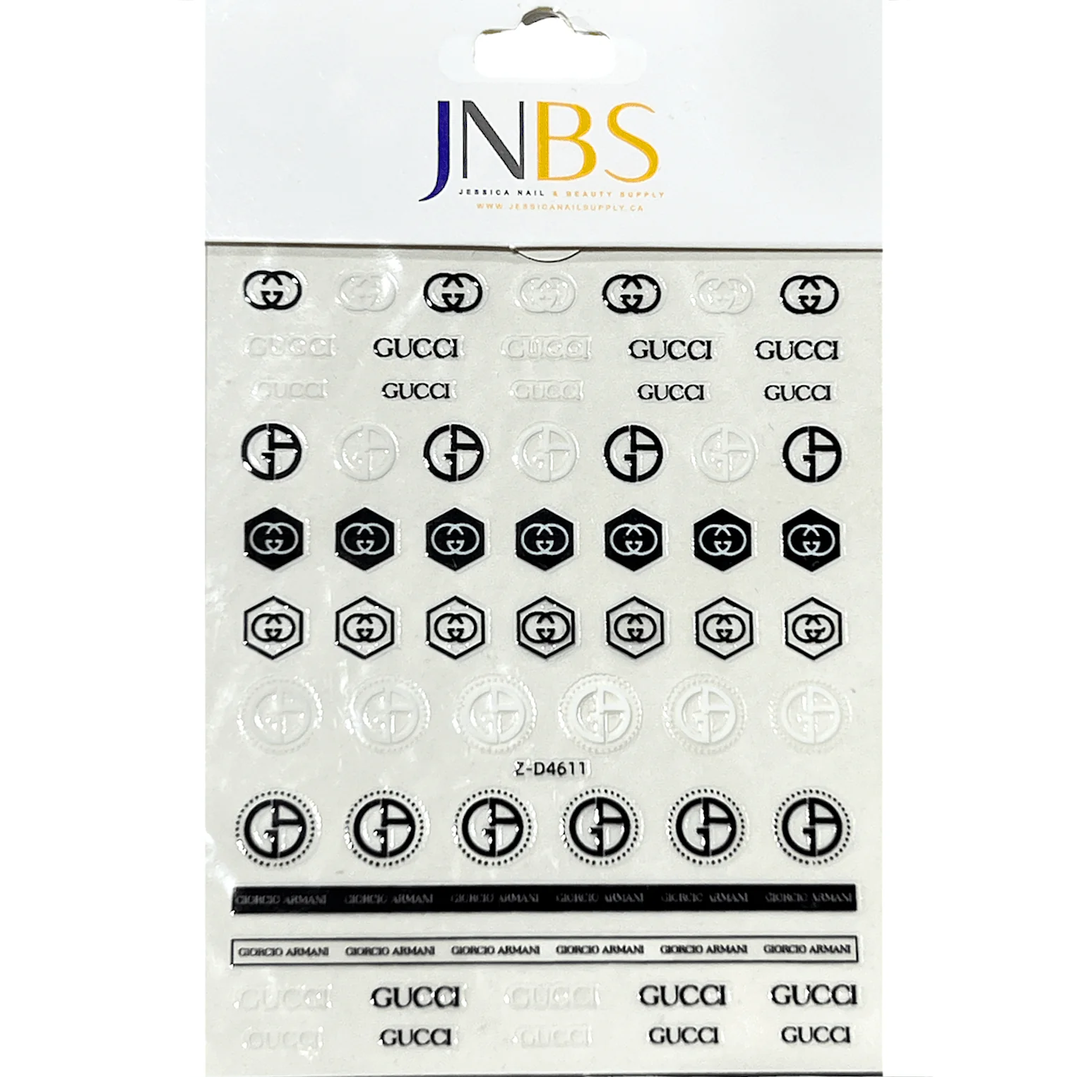 JNBS Designer Nail Sticker Transparent Clear (Choose your style 2) - Image 7