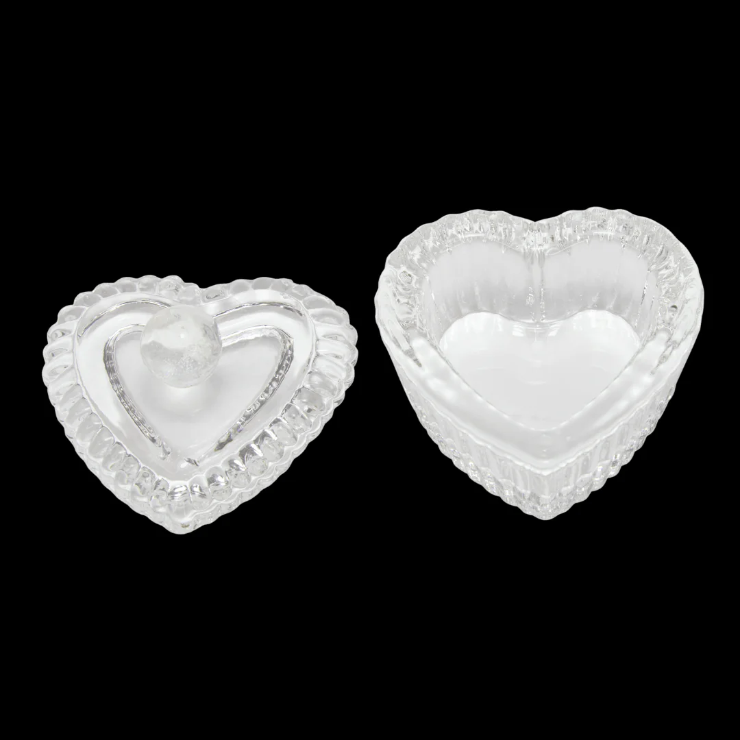 JNBS Empty Small Glass Crystal Heart Cup - Image 3