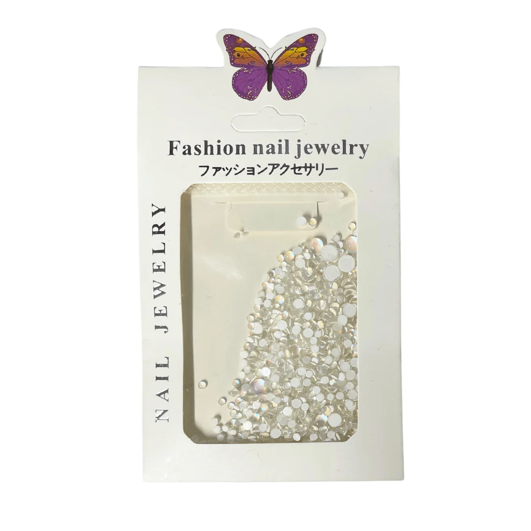 JNBS Fashion Nail Jewelry Rhinestone Round (10 Colors) - Image 10