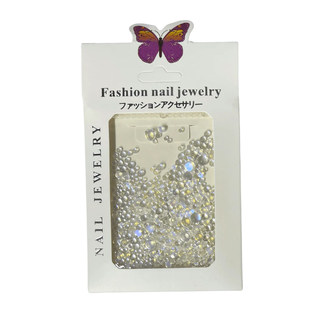 JNBS Fashion Nail Jewelry Rhinestone Round (10 Colors) - Image 9