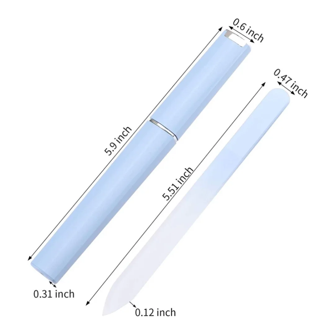 JNBS Glass Nail File with Carrying Case Blue - Image 3
