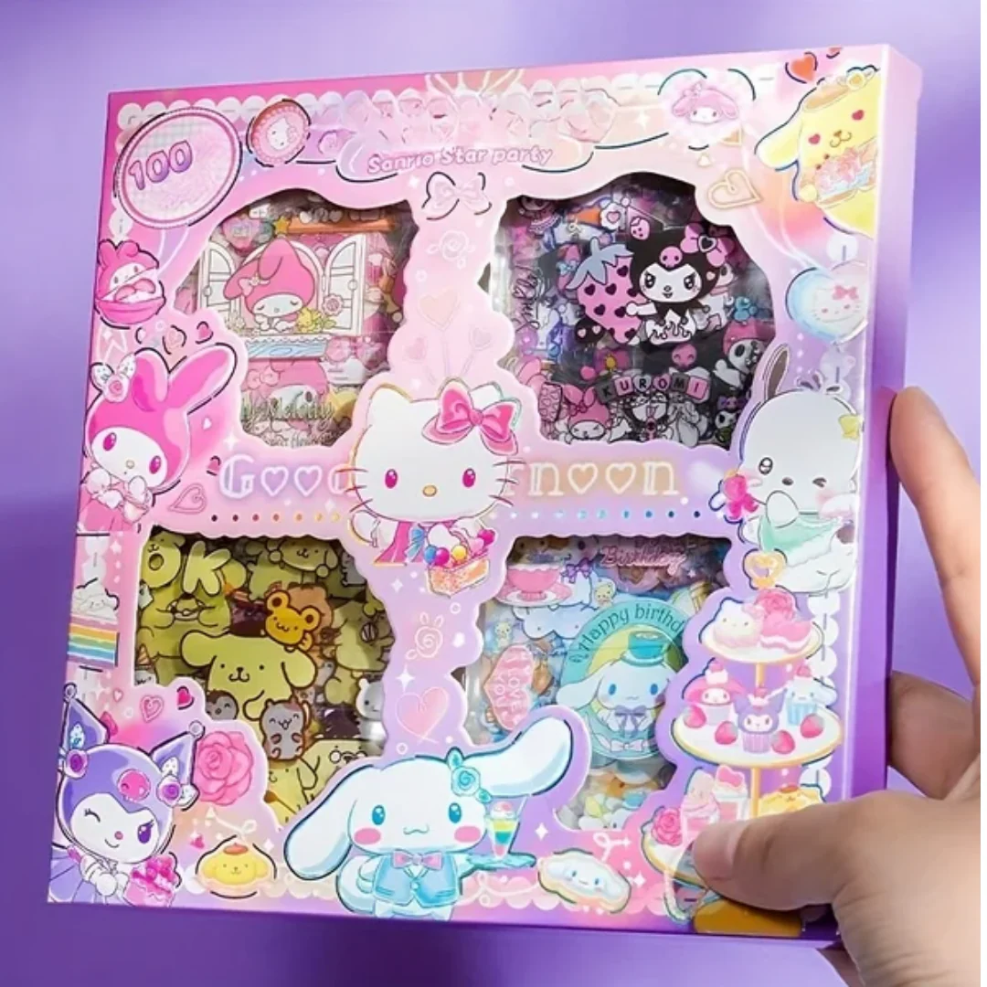 JNBS Hello Kitty & Friends 100 Pages Sticker Decoration Set - Image 2