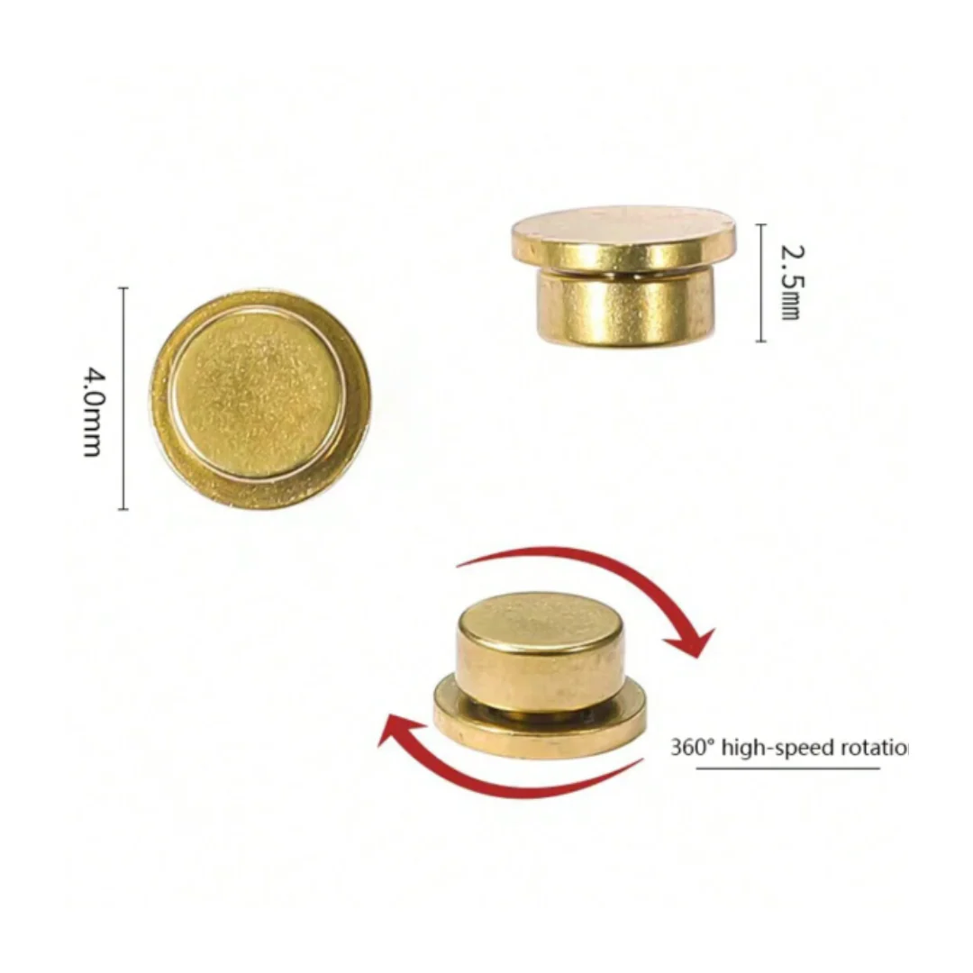 JNBS Metal Rotatable Bearing Spinner Nail Art Decorations (10pcs/bag) - Image 5