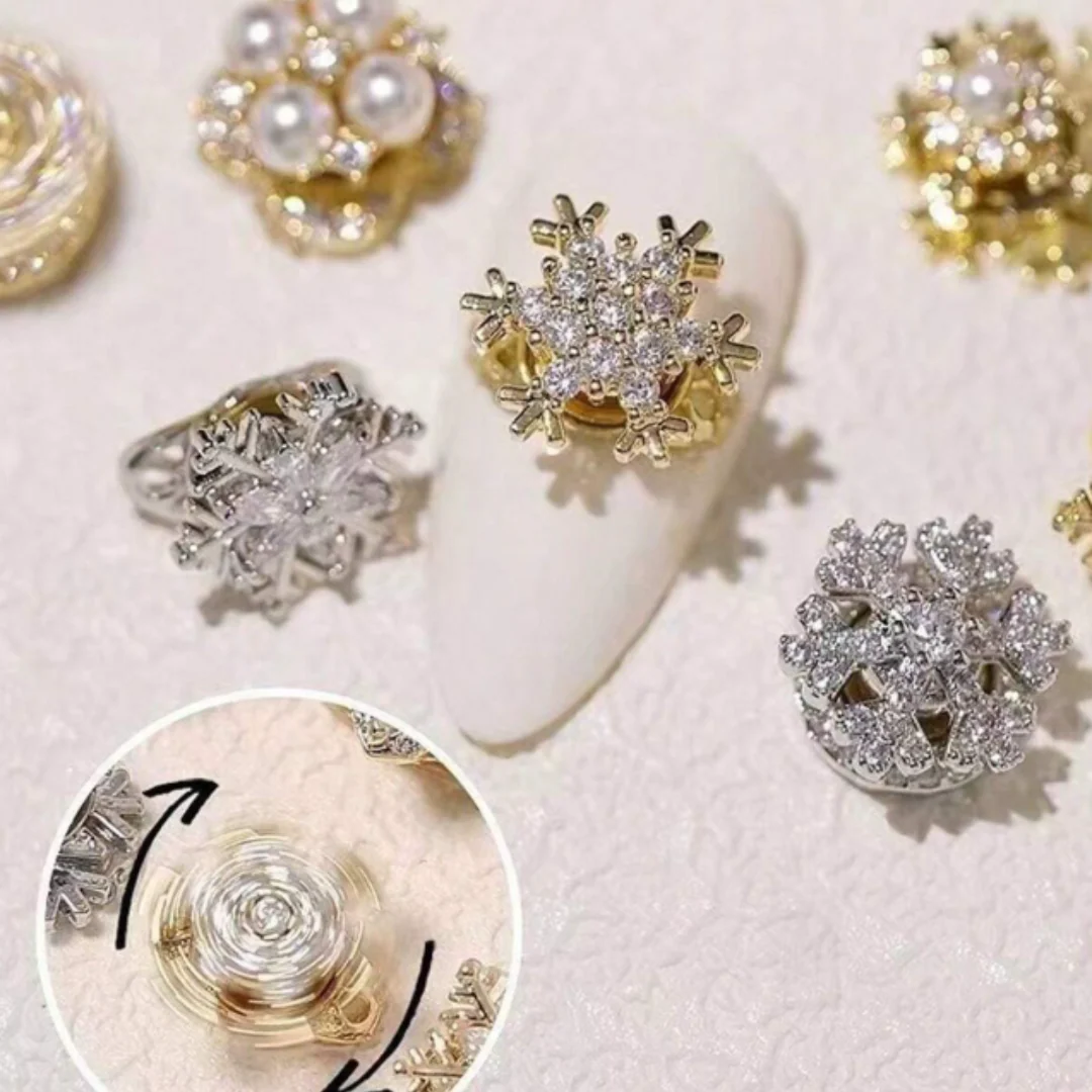 JNBS Metal Rotatable Bearing Spinner Nail Art Decorations (10pcs/bag) - Image 6