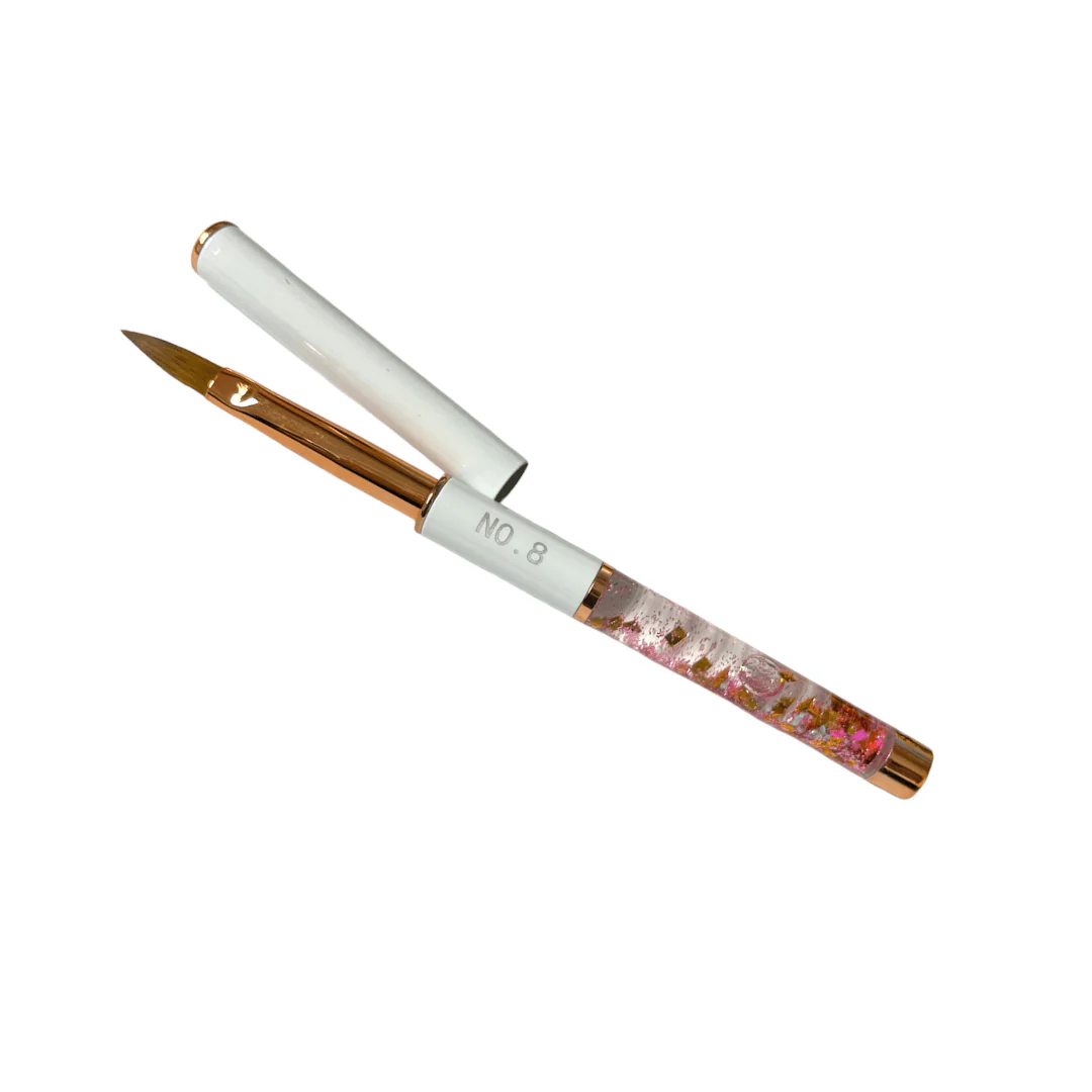 JNBS Nail Art Brush 3D Acrylic Flower Pink White - Image 2
