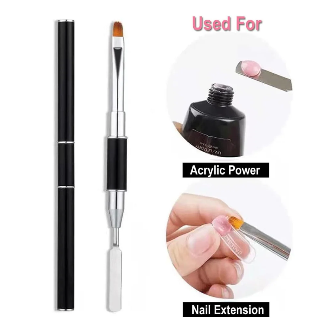 JNBS Nail Brush Nail Extension Dual-Ended (Acrylgel Polygel Usage) - Image 2