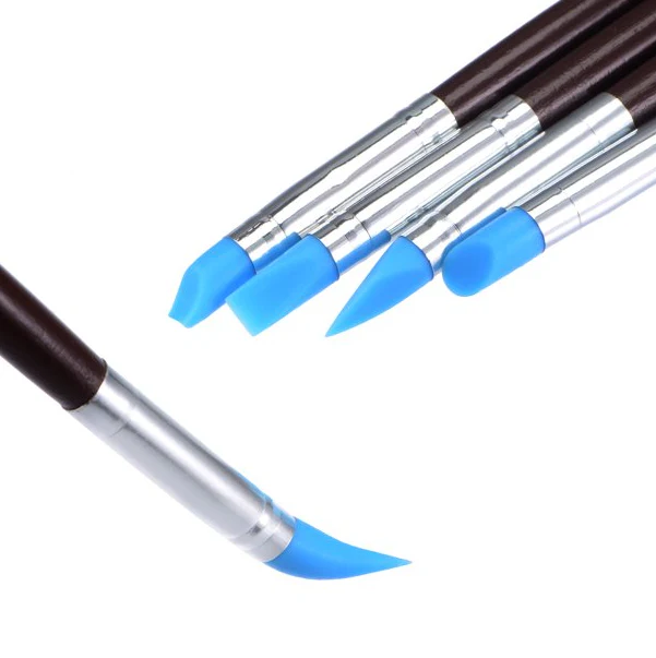 JNBS Nail Brush Set Silicone Pen Tool (5pcs) - Image 3