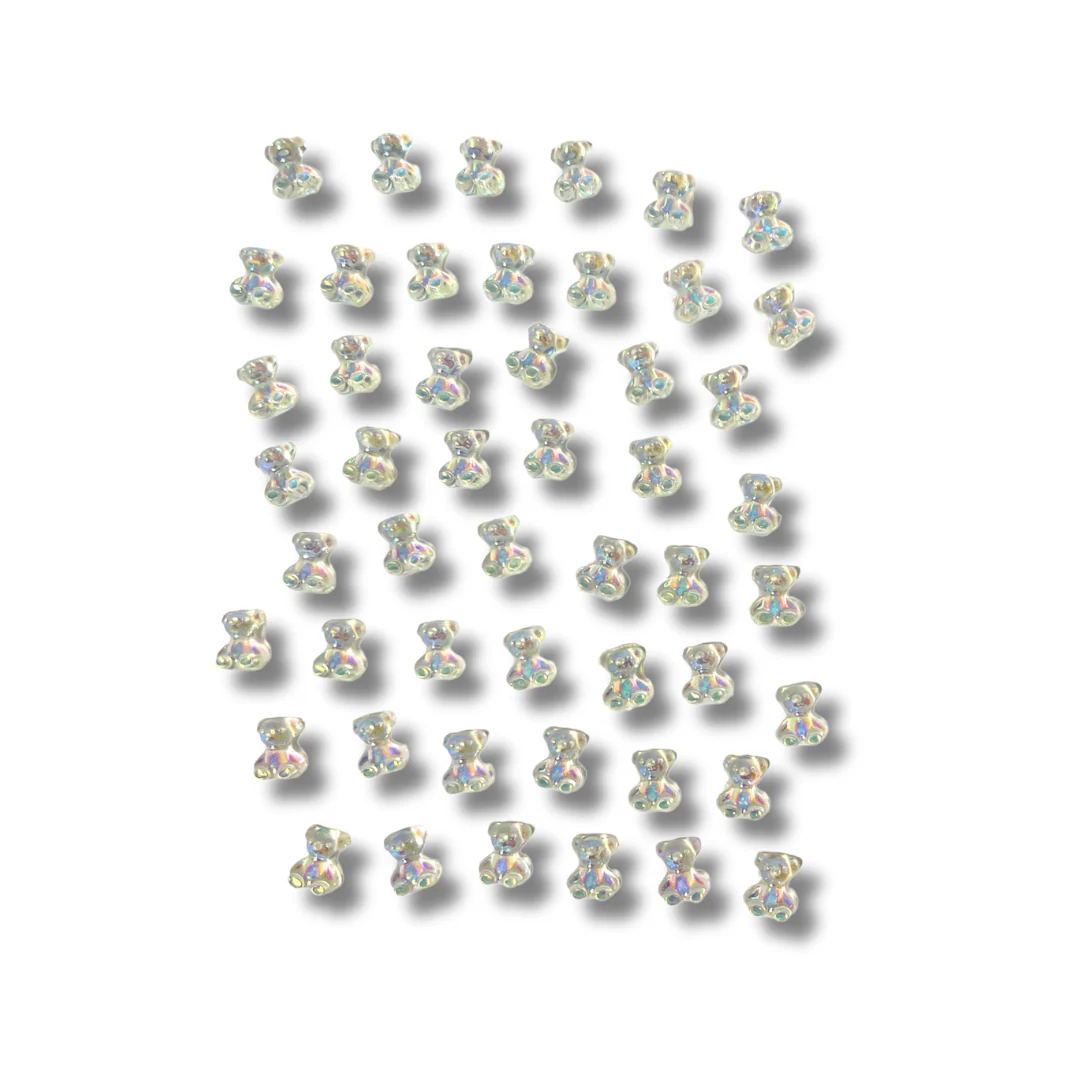 JNBS Nail Charm 3D Kawaii Aurora Gummy Bear (10pcs) - Image 2