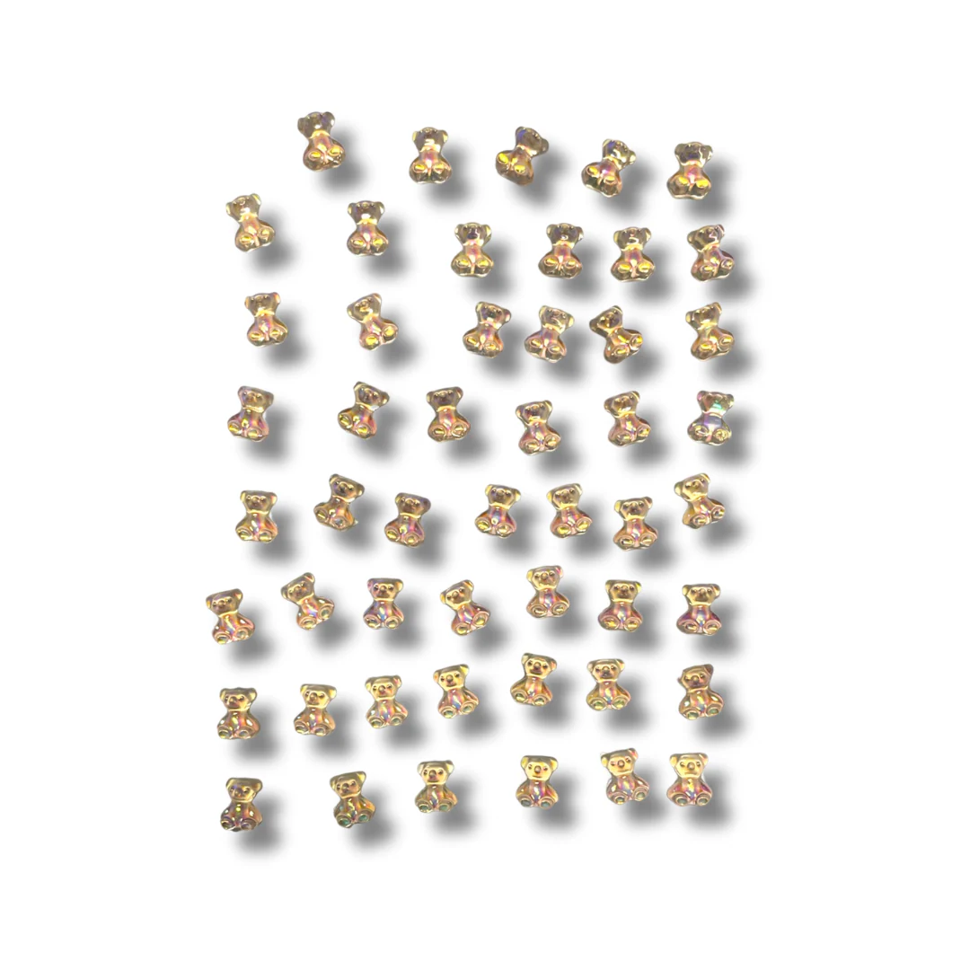 JNBS Nail Charm 3D Kawaii Aurora Gummy Bear (10pcs) - Image 4