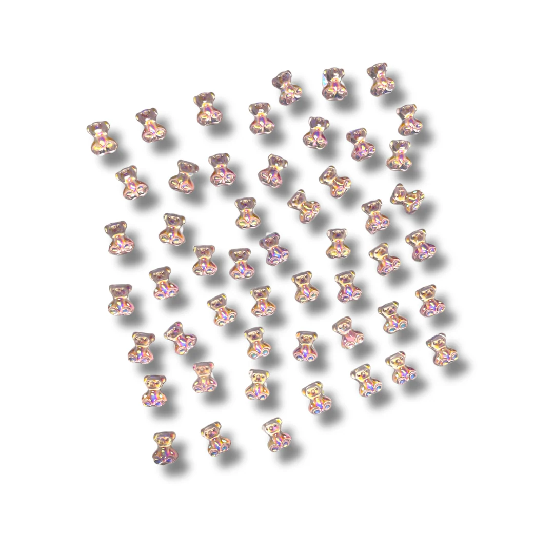 JNBS Nail Charm 3D Kawaii Aurora Gummy Bear (10pcs) - Image 5