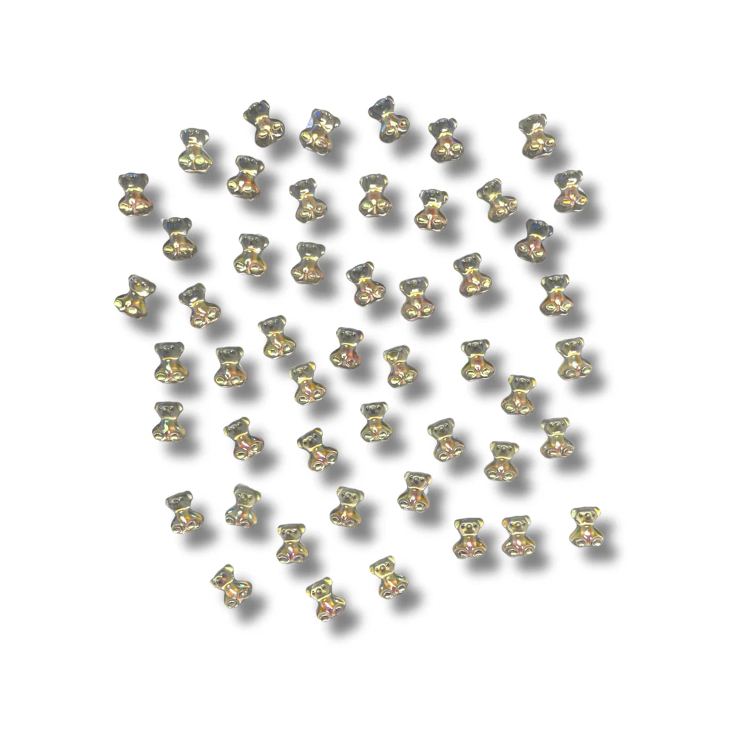JNBS Nail Charm 3D Kawaii Aurora Gummy Bear (10pcs) - Image 6