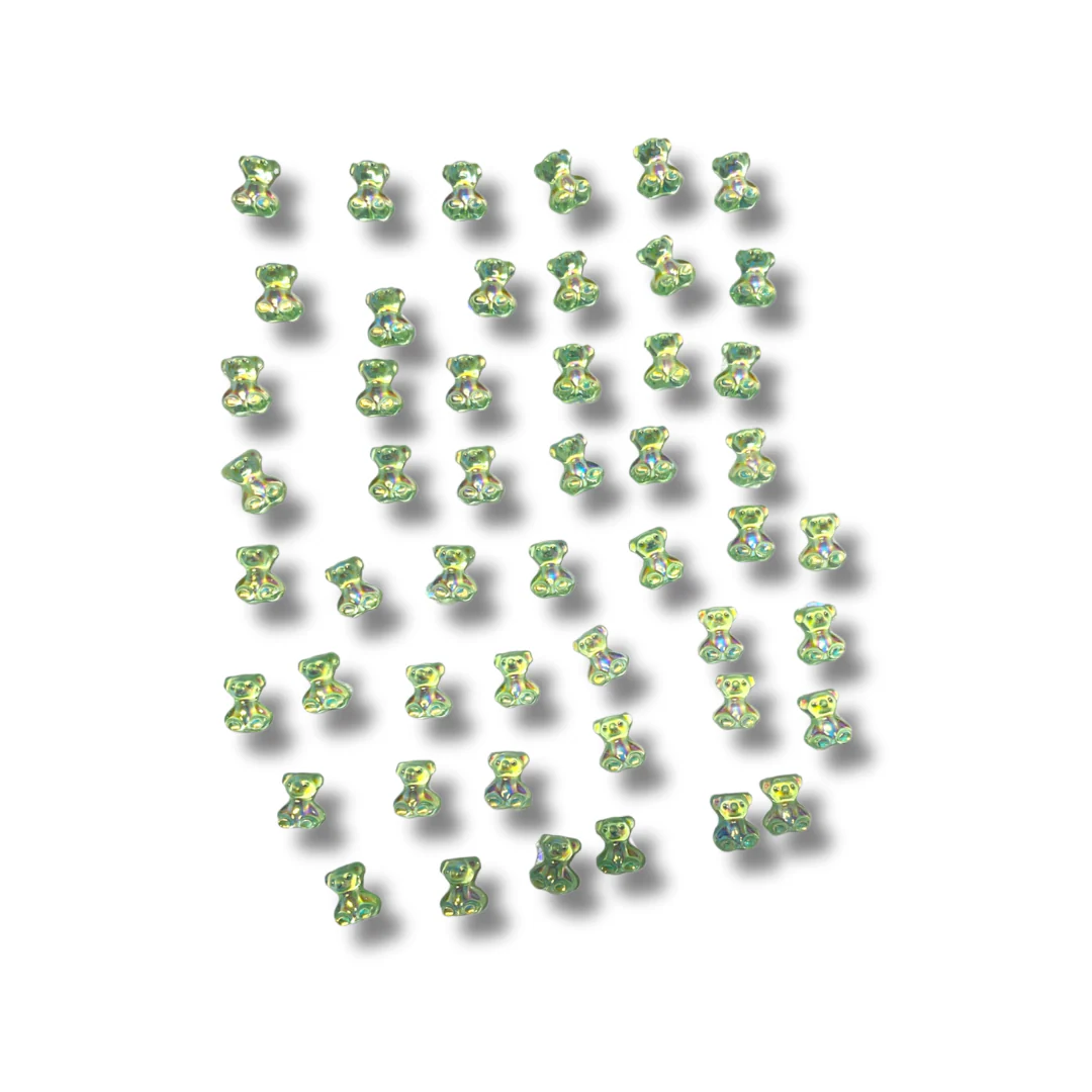 JNBS Nail Charm 3D Kawaii Aurora Gummy Bear (10pcs) - Image 8