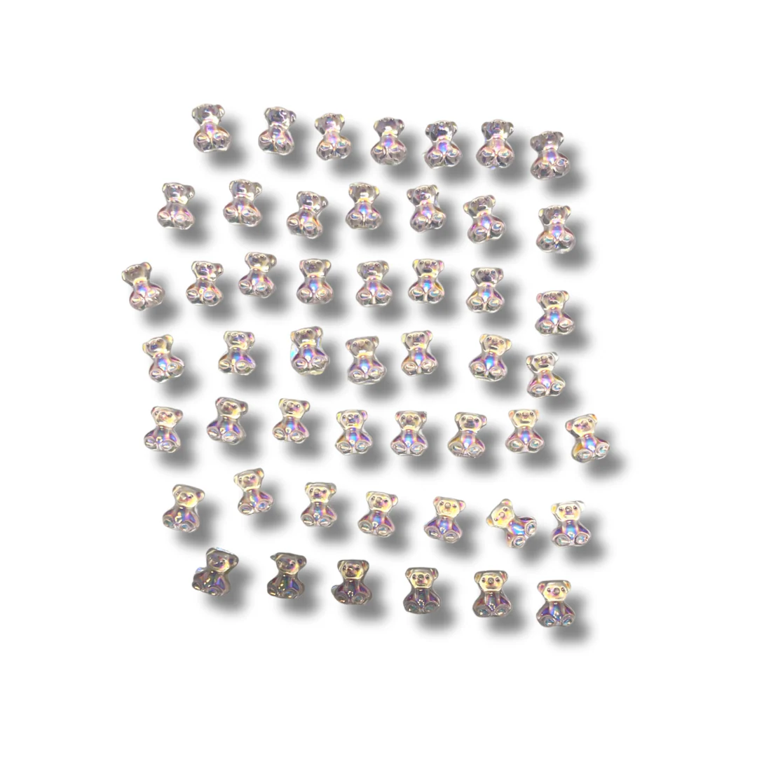 JNBS Nail Charm 3D Kawaii Aurora Gummy Bear (10pcs) - Image 9