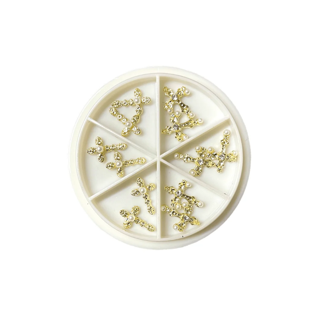 JNBS Nail Charm Metal Cross Set - Image 2