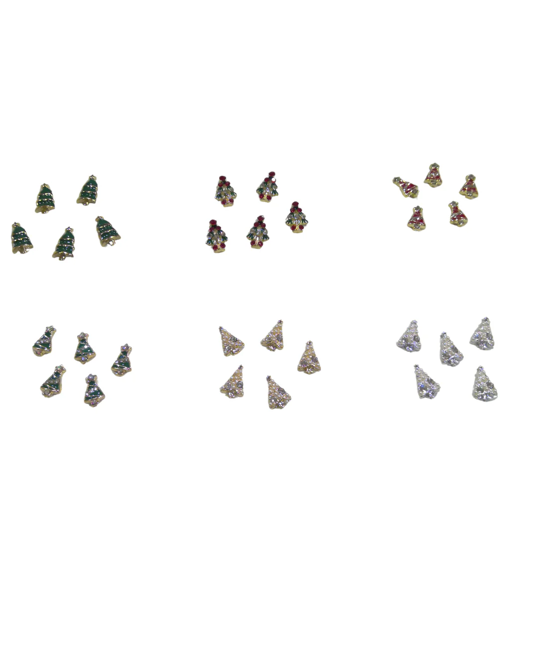 JNBS Nail Charm Festive Christmas Tree (Various Styles) (10pcs/bag)