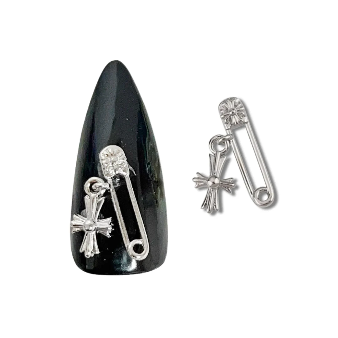 JNBS Nail Charm Luxurious Crowe Square 7414 (5pcs) - Image 2