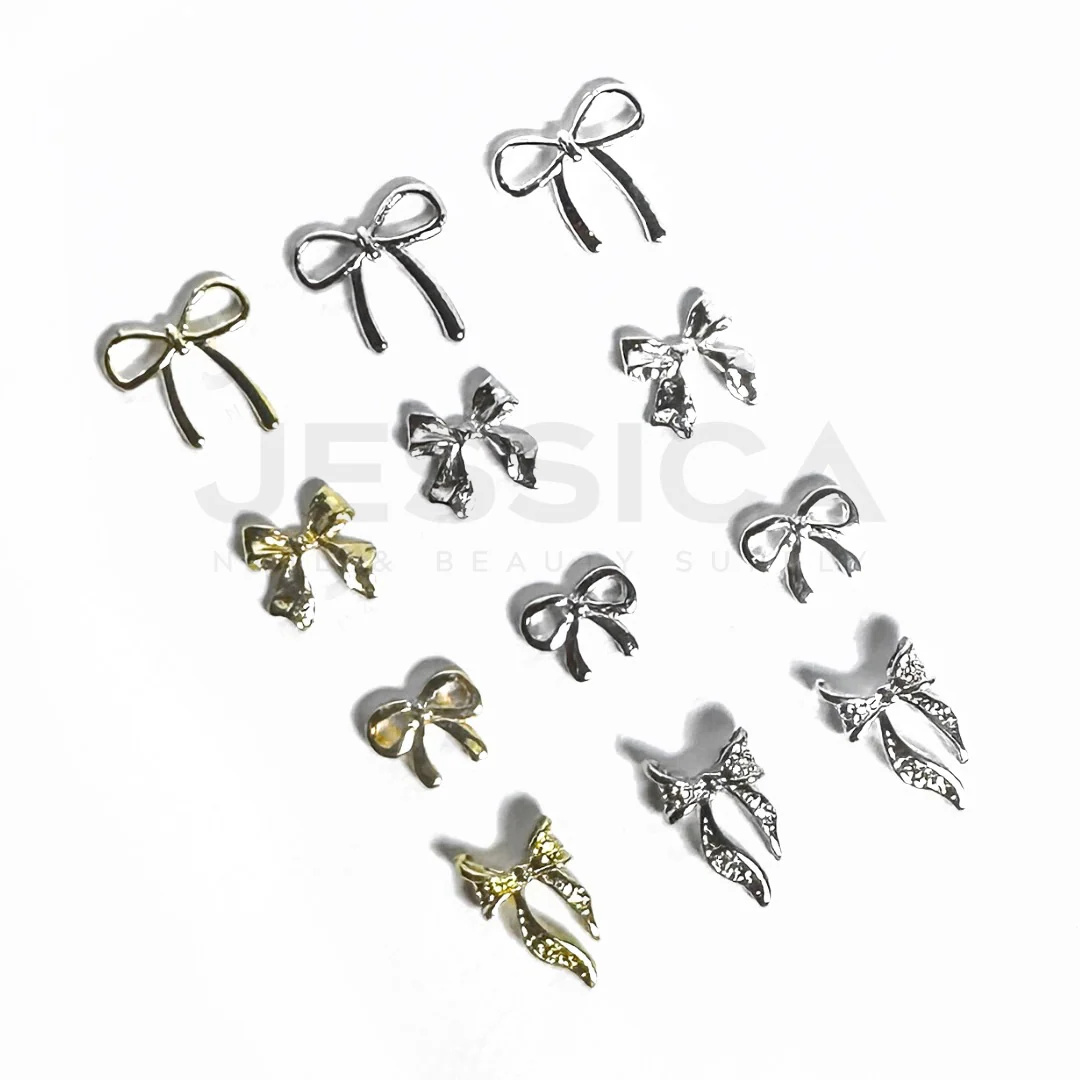 JNBS Nail Charm Metal Bows Box 7949 (12 Grids)