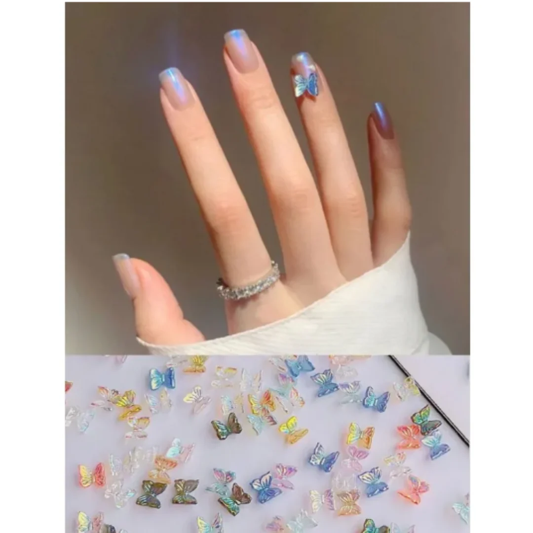 JNBS Nail Charm Small Cute Butterfly 7353 (60pcs) - Image 3
