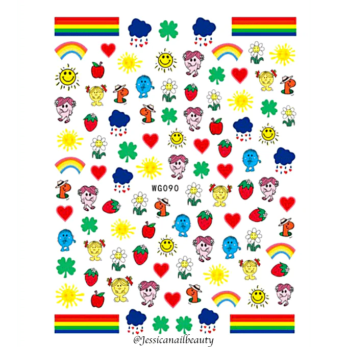 JNBS Nail Sticker Cartoon Version 3 - Image 24
