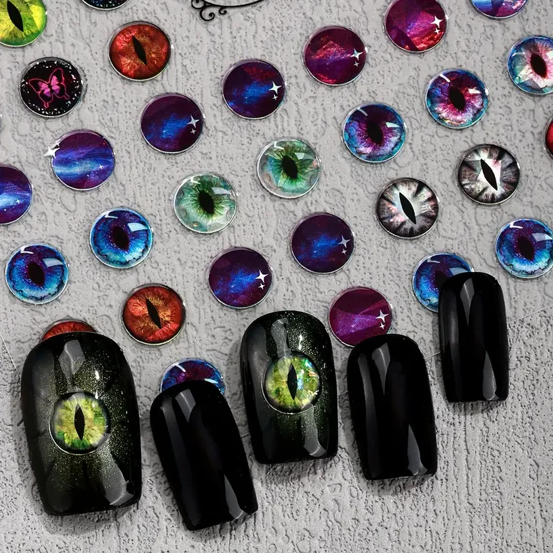 JNBS Nail Sticker Halloween Cat's Eye - Image 4