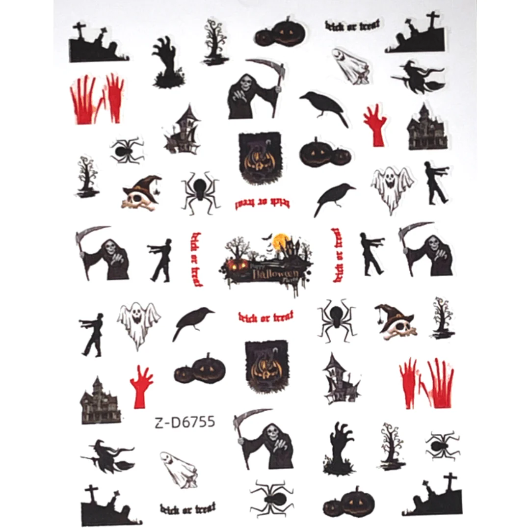 JNBS Nail Sticker Halloween Spooky - Image 4