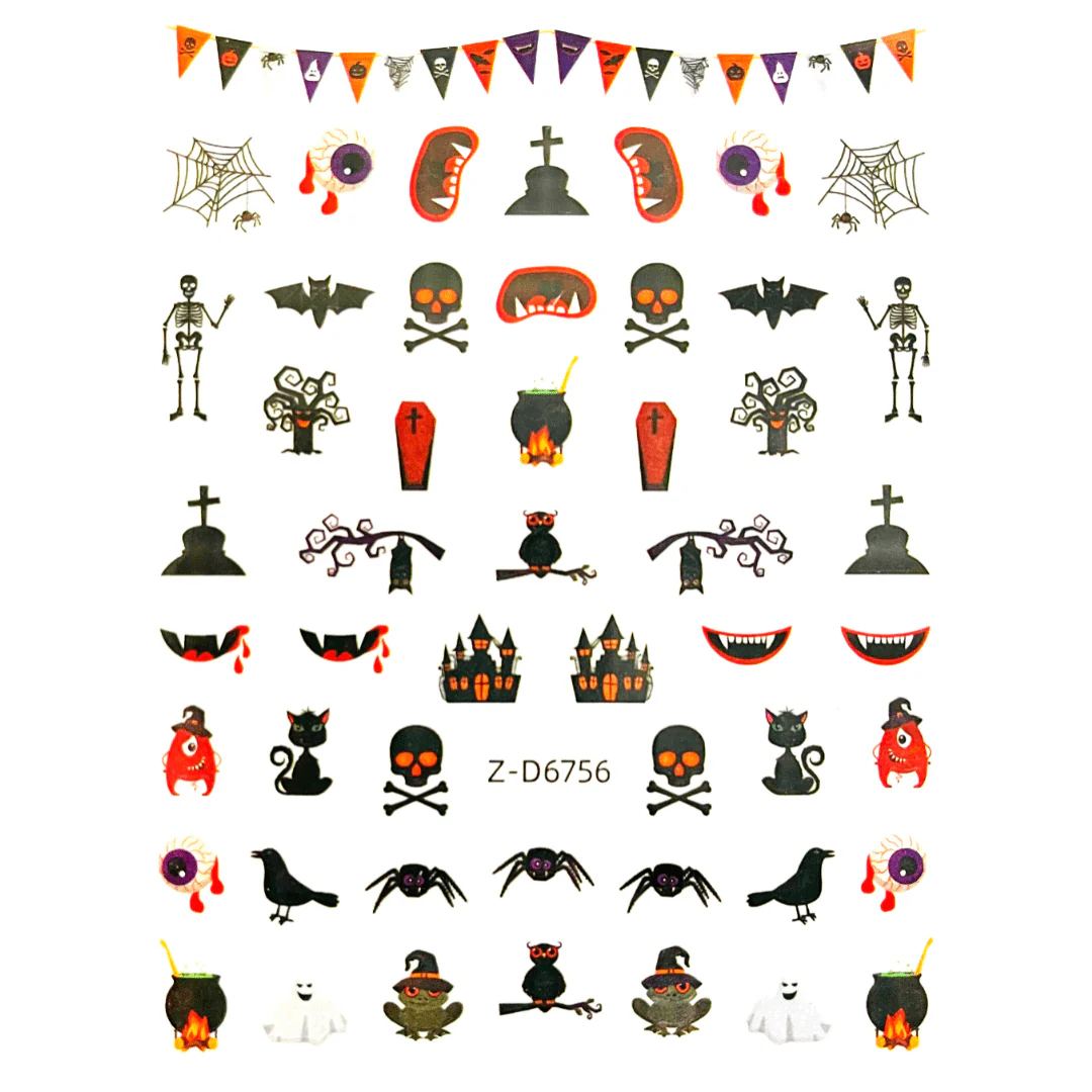 JNBS Nail Sticker Halloween Spooky - Image 5