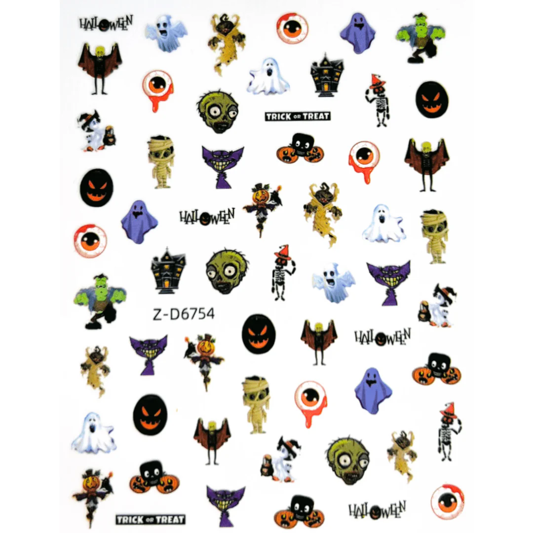 JNBS Nail Sticker Halloween Zombies - Image 2