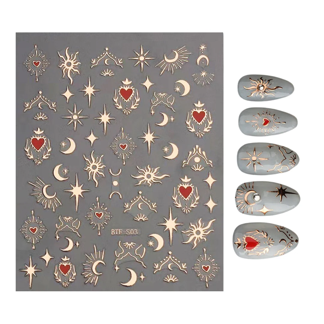 JNBS Nail Sticker Moon Star BTF-S03