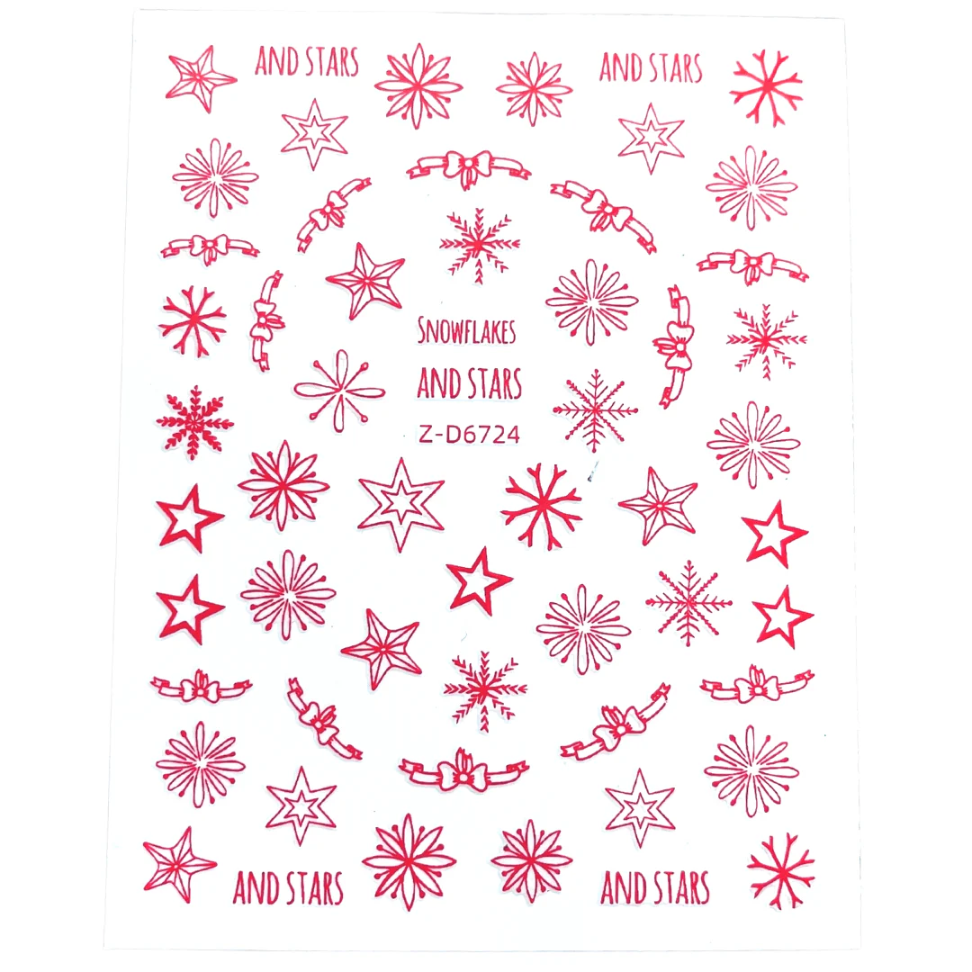 JNBS Nail Sticker Red Christmas - Image 9