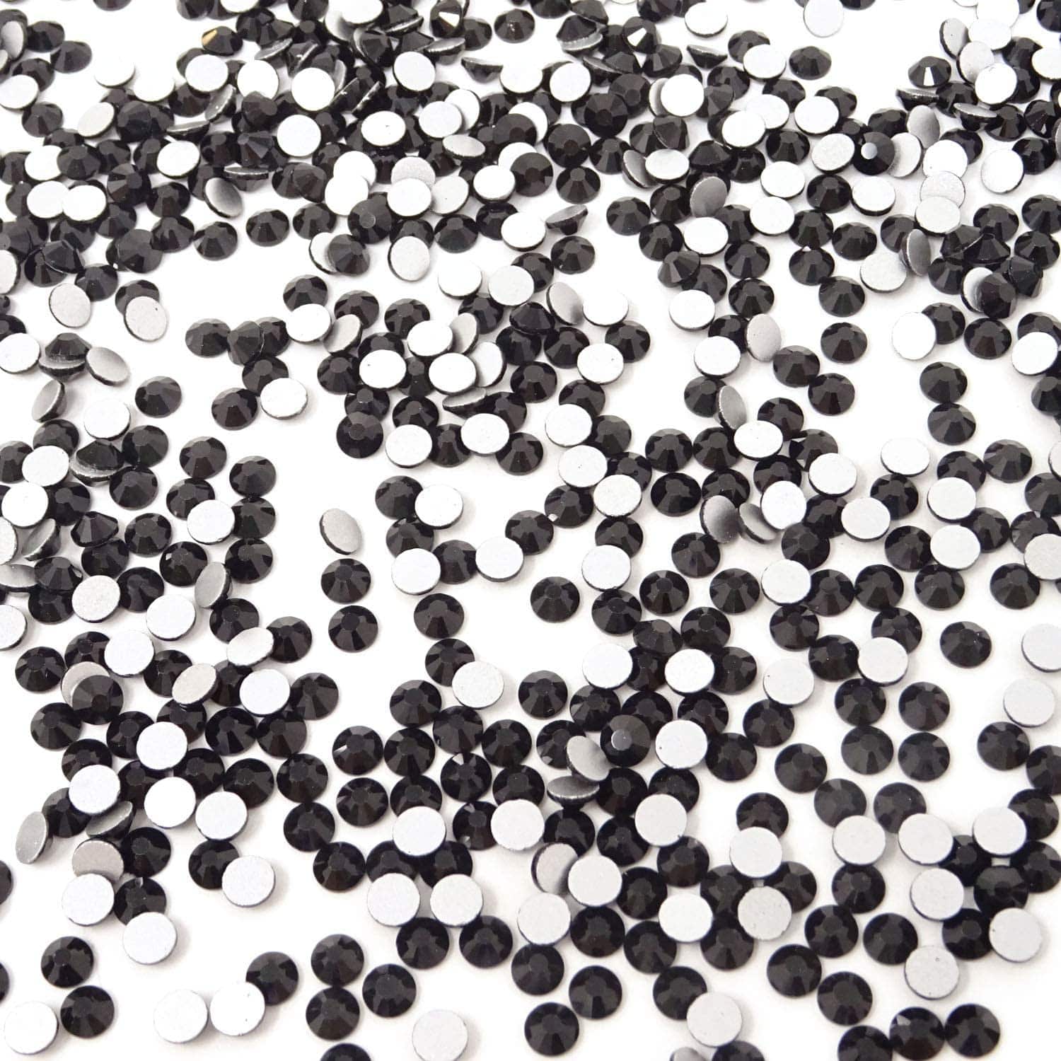 JNBS Round Flatback Rhinestone Black - Image 3