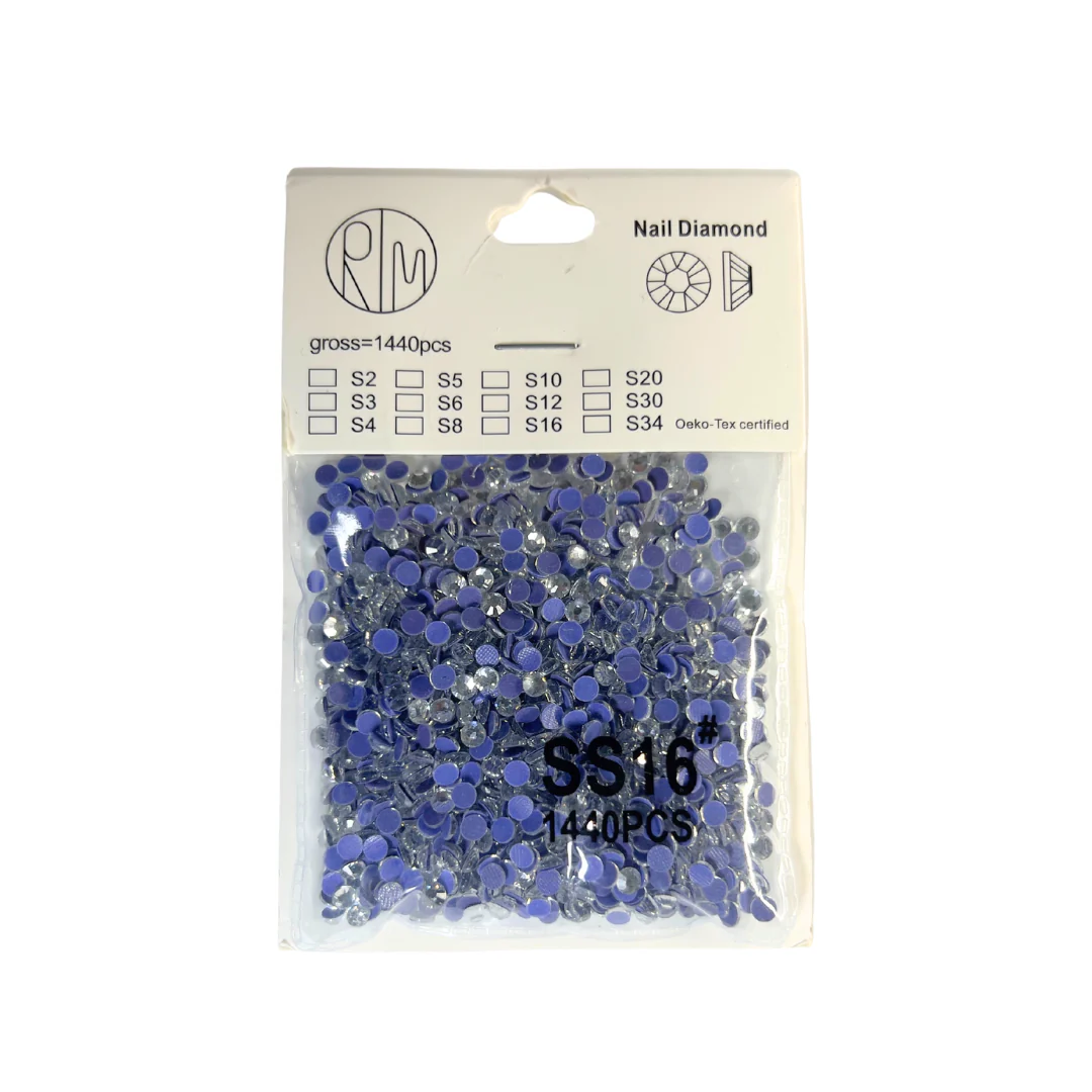 JNBS Round Flatback Sparkly Rhinestone Clear - Image 6