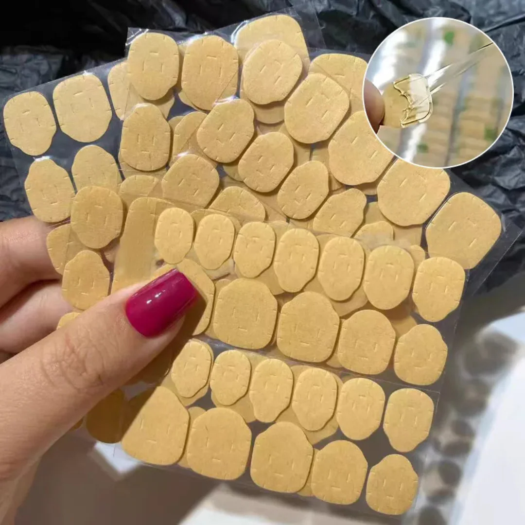 JNBS Stick Clear Nail Glue Transparent Double Side Jelly (10pcs/bag) - Image 3