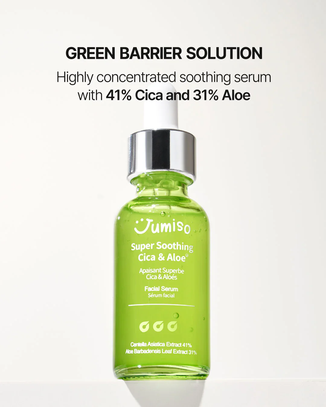 JUMISO Super Soothing Cica & Aloe Facial Serum 30mL - Image 3