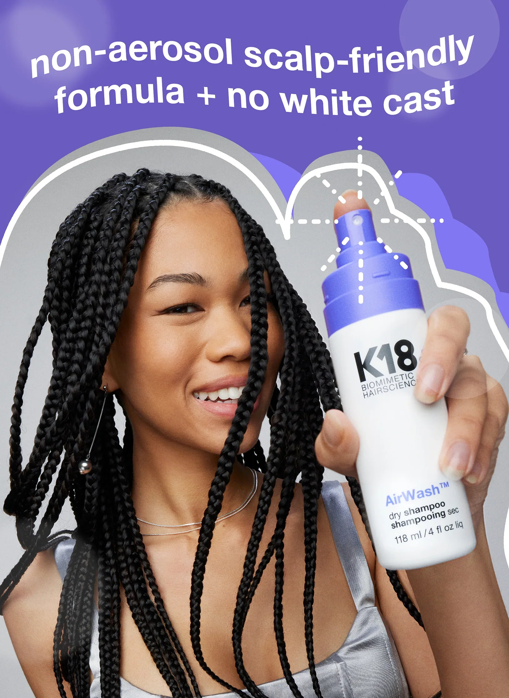 K18 Biomimetic Hairscience AirWash Dry Shampoo 4 fl. oz. - Image 9