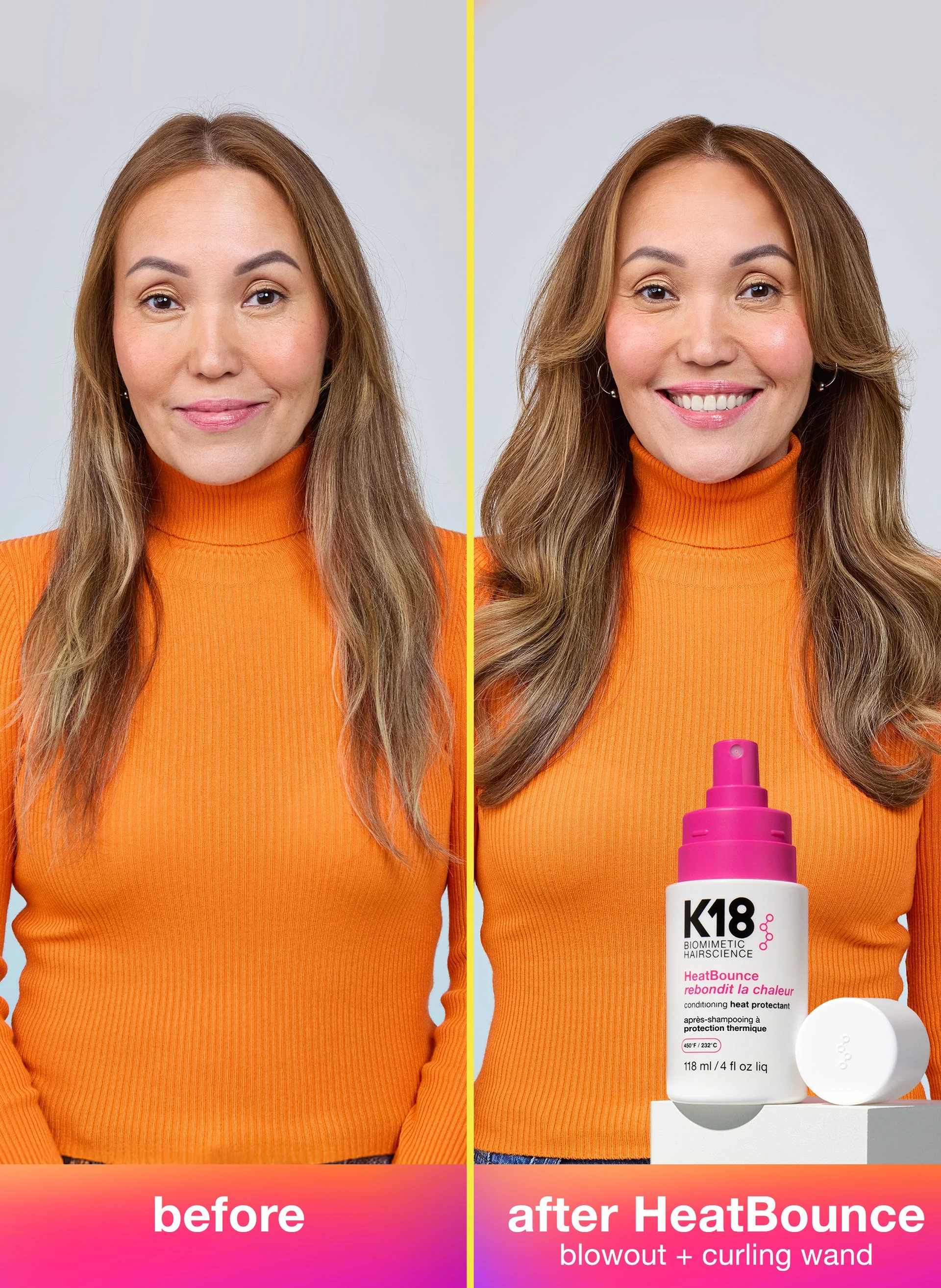 K18 Biomimetic Hairscience Heat Bounce Conditioning Heat Protectant 4 fl. oz. - Image 4