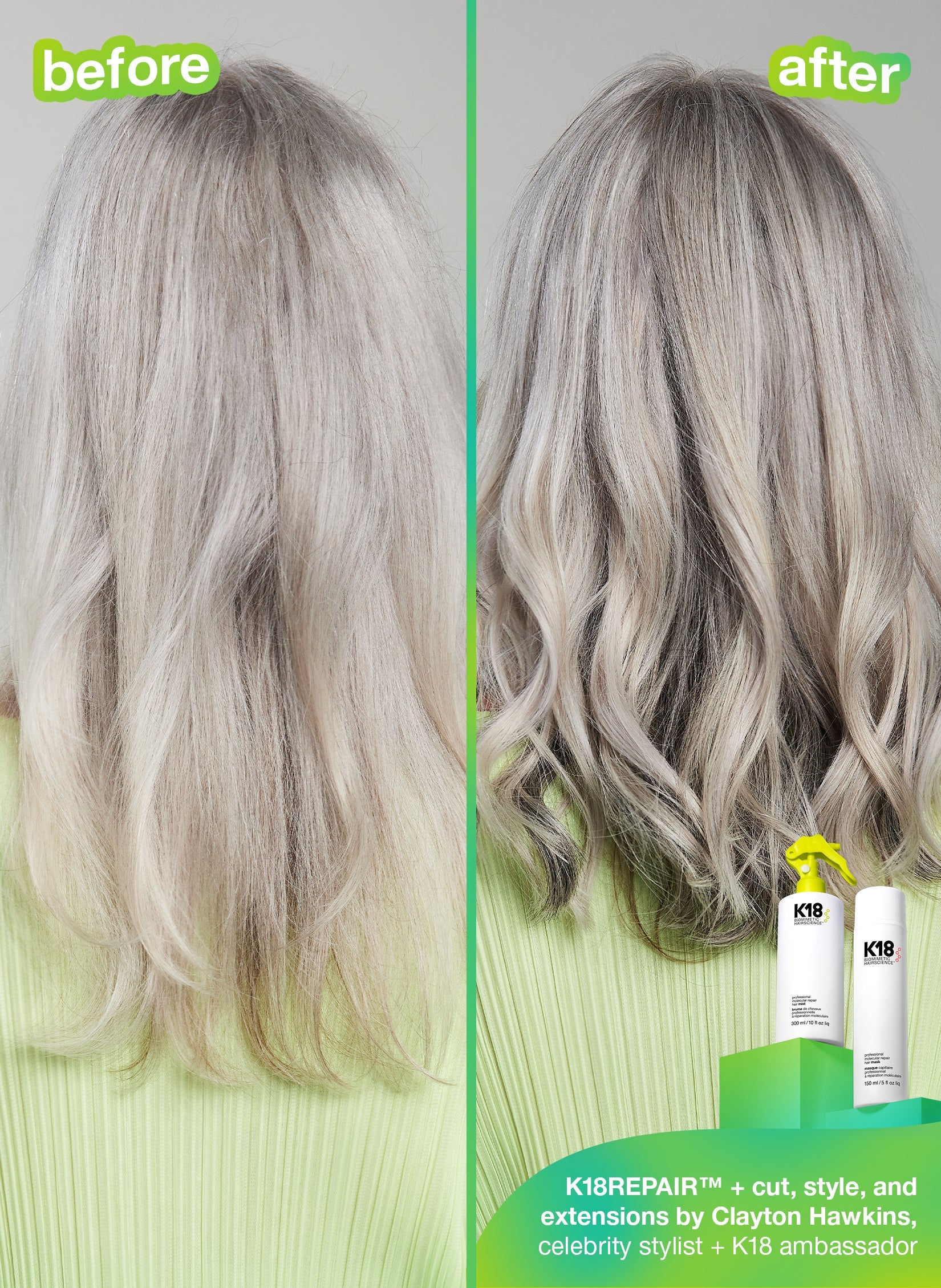 K18 Biomimetic Hairscience Professional Leave-In Molecular Repair Mask 5 fl. oz. - Image 3