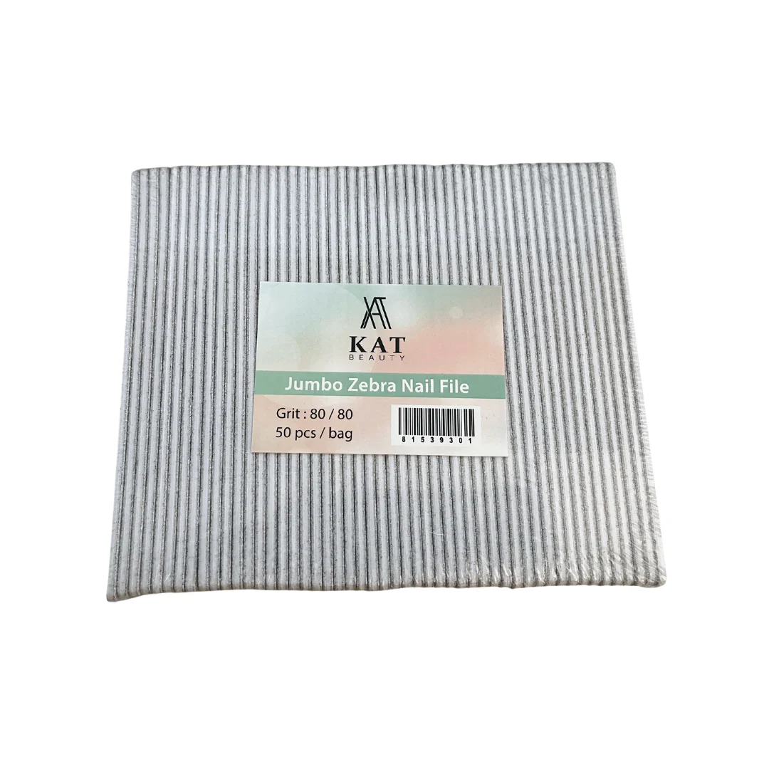 KAT Beauty Nail File Jumbo Zebra (80/80) - Image 3
