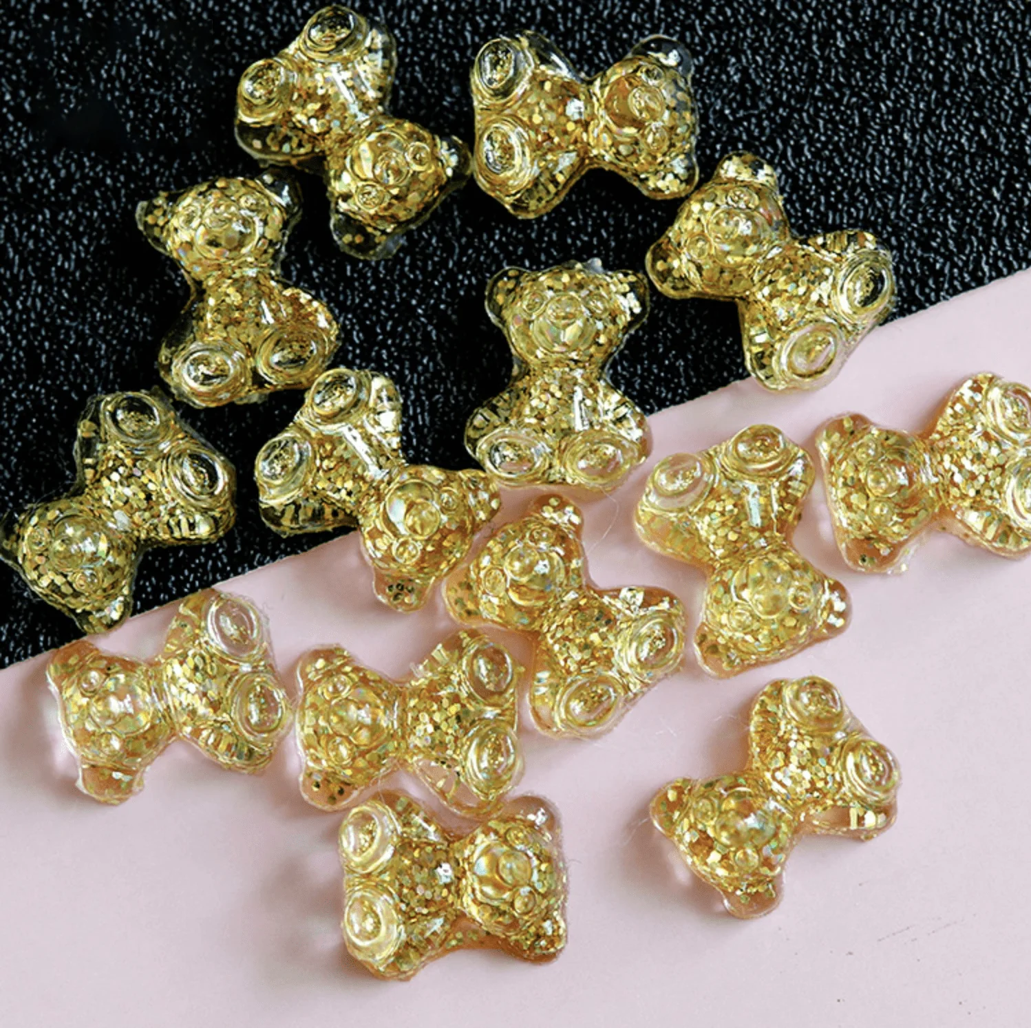 JNBS 3D Kawaii Charm Art Glitter Gummy Bear (Jar of 3 pcs) 1 - Image 10