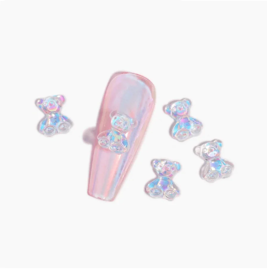 JNBS 3D Kawaii Charm Art Glitter Gummy Bear (Jar of 3 pcs) 1 - Image 5