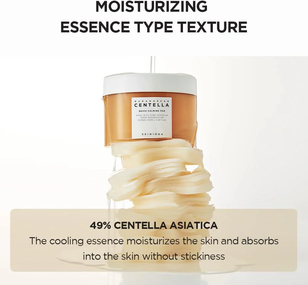 SKIN1004 Madagascar Centella Quick Calming Pad 130ml (70 pads) - Image 2