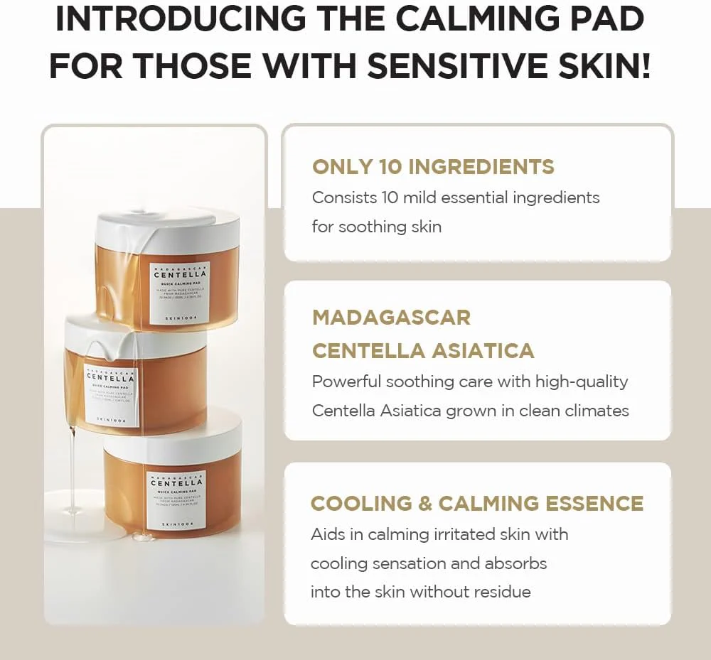 SKIN1004 Madagascar Centella Quick Calming Pad 130ml (70 pads) - Image 3